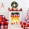 Christmas Wreath with Golden Bows for Indoor Outdoor Holiday Decoration